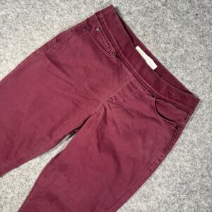 Signature by Levi Strauss Gold Totally Shaping Pull-On Skinny Jeans Maroon 10S